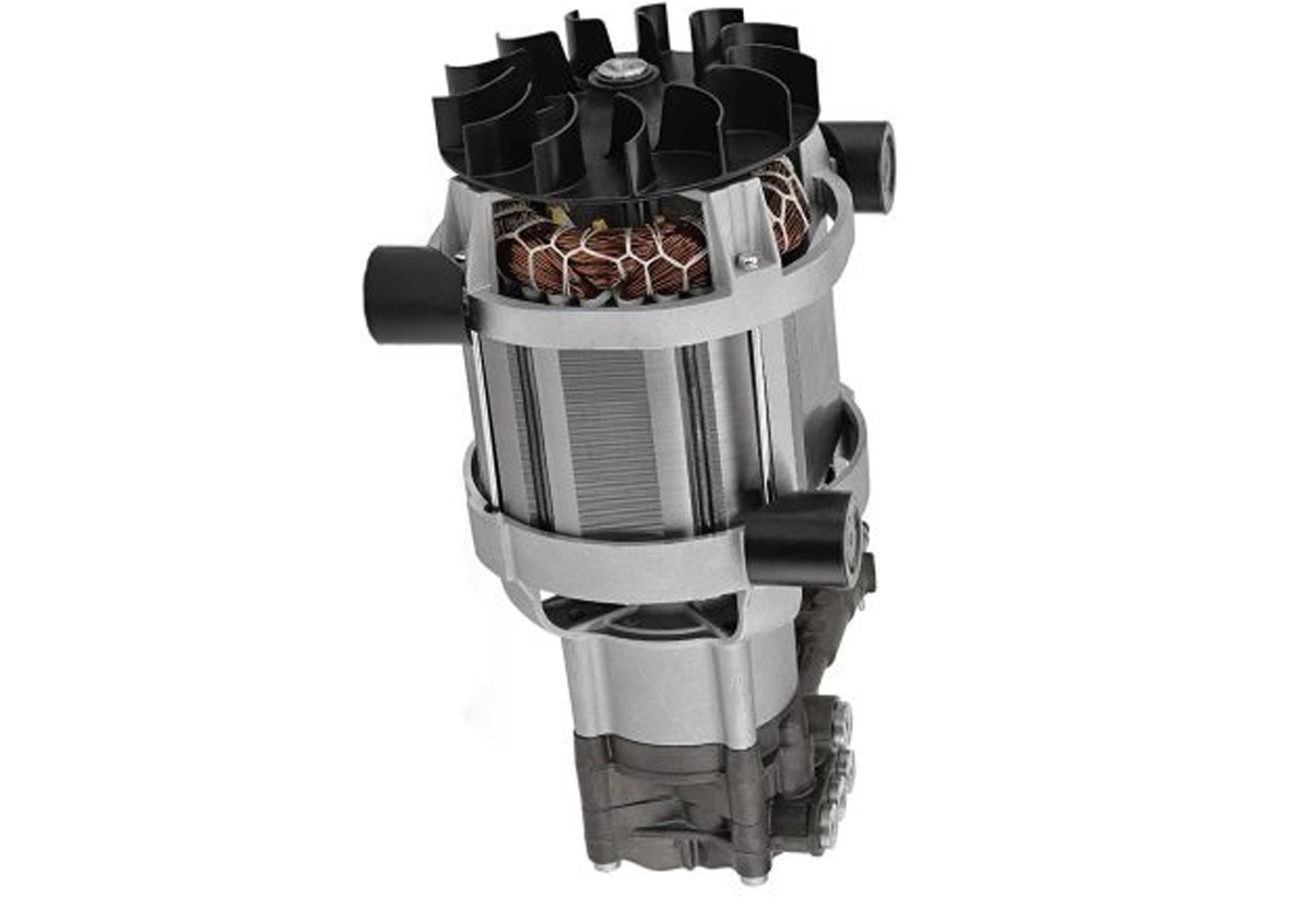 Απεικονίζεται ο επαγωγικός κινητήρας του πλυστικού.